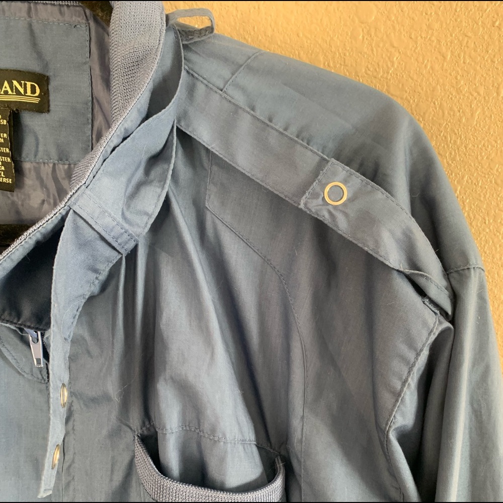 Oversized blue collared jacket - Picture 5 of 7